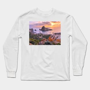 Sugarloaf Rock - Winter Sunset Long Sleeve T-Shirt